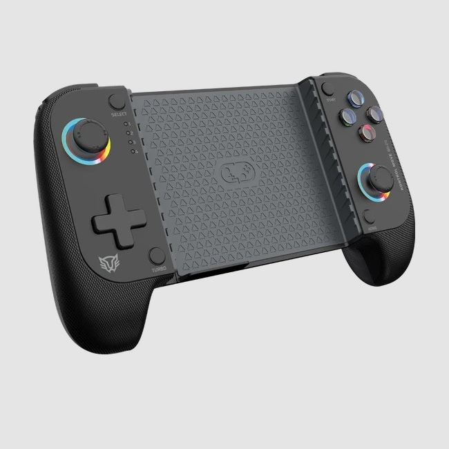 Gamepad Inalambrico para Móvil Balam Rush Kontrol Move G626 Negro BT 5.0 Compatible con Android IOS Botones Mecánicos Gatillos Sensibles Funciones Turbo RGB Recargable Legend