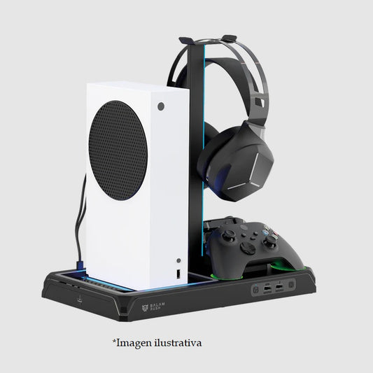 Base Enfriadora Balam Rush para consola Froost Xtreme BE660 Compatible con Xbox Series X/Xbox Series S y Xbox One/One S/X estacion de carga para controles