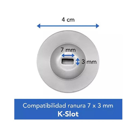 Ancla Brobotix candod de seguridad K-SLOT para laptop tableta smarphone tipo dico adhesivo