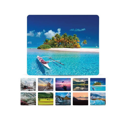 Mousepad Brobotix 24 x 20cm con bolsa paquete con 10 paisajes