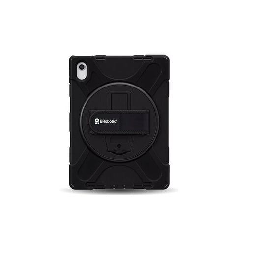 Funda Brobotix de uso rudo y giro 360 para IPAD 11 A16 11va Generación 2025 compatible con A3354 iPAD A16 A3355 iPAD A16 A3356 iPAD A16 406016 color Negro