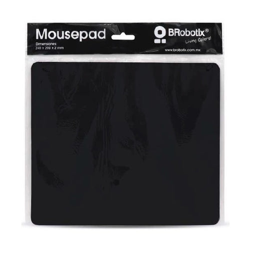 Mousepad Brobotix 24x 20cm con bolsa Brobotix color Negro