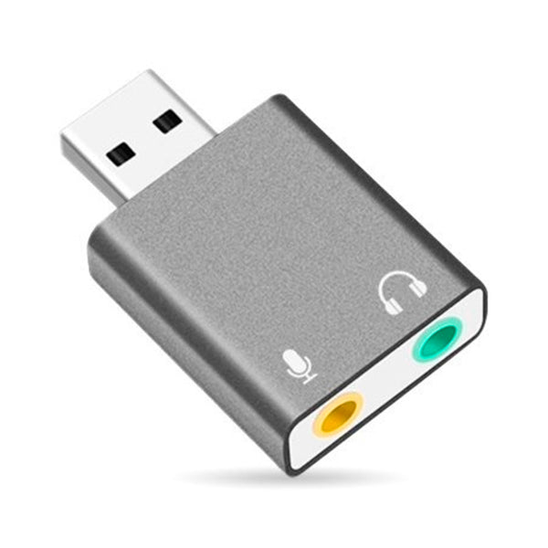 Convertidor Brobotix USB A Audio 7.1 modelo 263571 color Gris metalico