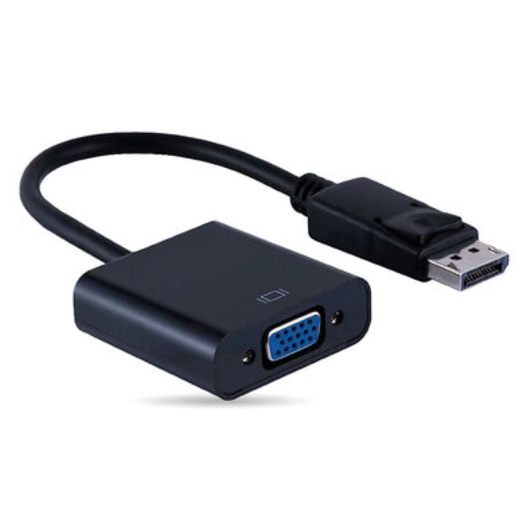 Adaptador Brobotix Displayport Negro macho a VGA hembra 6008508