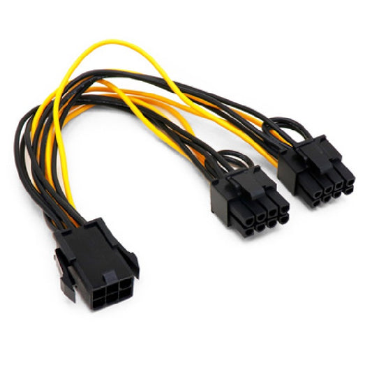 Cable Interno Brobotix de alimentación adaptador PCI Express 6 pines a 8 pines Dual