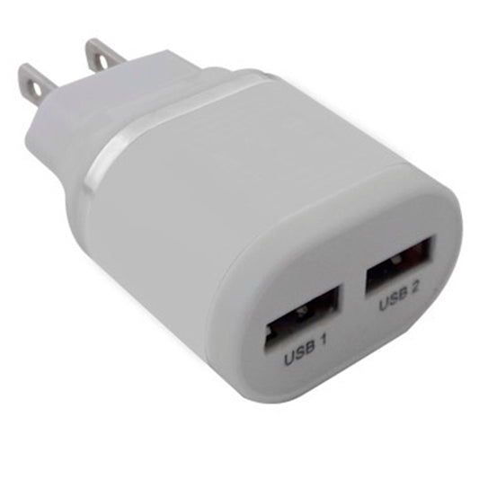 Cargador Brobotix 2x USB 2.0 de 5V color Blanco