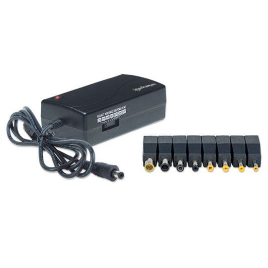 Cargador Manhattan Adaptador de corriente universal para laptops 70w de 12 a 24v compatible con laptops Acer Asus Compaq Lenovo Toshiba y Otros Modelo 100854