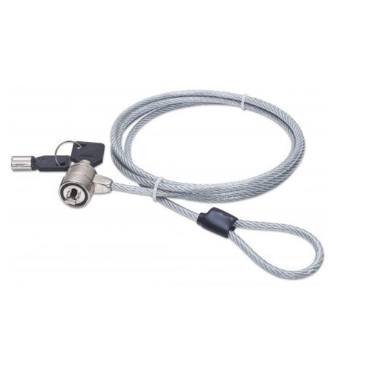 Candado Manhattan Plateado con Combinacion compatible con Noble-Wedge Nano K-Slot 65x20x13 mm