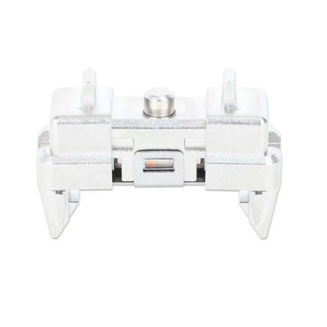 Clip montaje Manhattan para panel de parcheo plateado 19 pulgadas 12 piezas 32.5x27x15mm