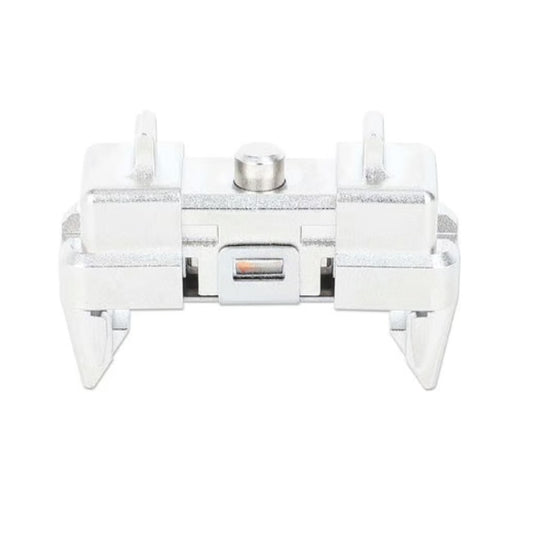 Clip montaje Manhattan para panel de parcheo plateado 19 pulgadas 12 piezas 32.5x27x15mm