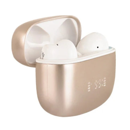 Audifonos Perfect Choice TWS ANC +ENC Intune modelo PC-117216 color Beige con Blanco