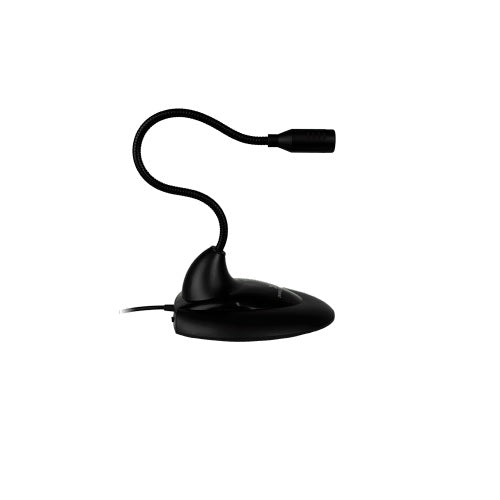 Microfono Perfect Choice de Lujo con Cuello Flexible PC-110279 Alámbrico color Negro