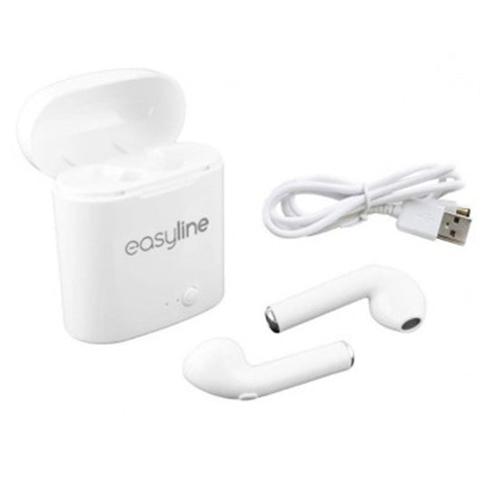 Audifono IN-EAR alambrico Easy Line viva Buds TWS 2hrs estuche bluetooth 5.0 modelo EL-995470 color Blanco