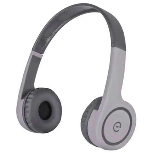 Audifono diadema inalambrico Easy line 4hrs 3.5mm Bluetooth 5.0 modelo EL-995265 color Gris