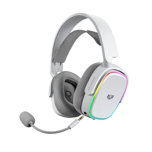 Audifonos Balam Rush Aeon HS999 Over-Ear Blanco Inalambricos USB 7.1 Canales RGB Tapas y Banda Intercambiable Microfono Flexible