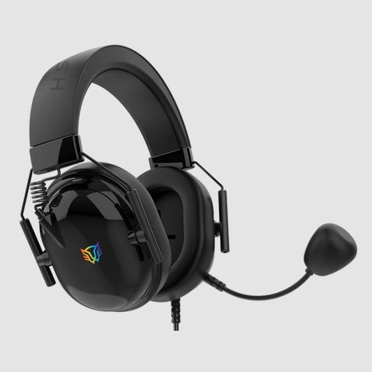 Audifonos Balam Rush Gamer Aviator Level HA757 Negro Alámbricos Over Ear Bocinas 53 mm Microfono Fijo RGB + Conexión USB Legend