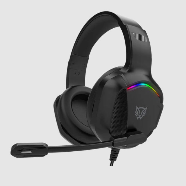 Audifonos Balam Rush Orphix II HS699 Azender Negro alámbricos Over Ear Microfono Fijo Compatible con PC Dispositivos móviles Consolas RGB Jack 3.5mm USB