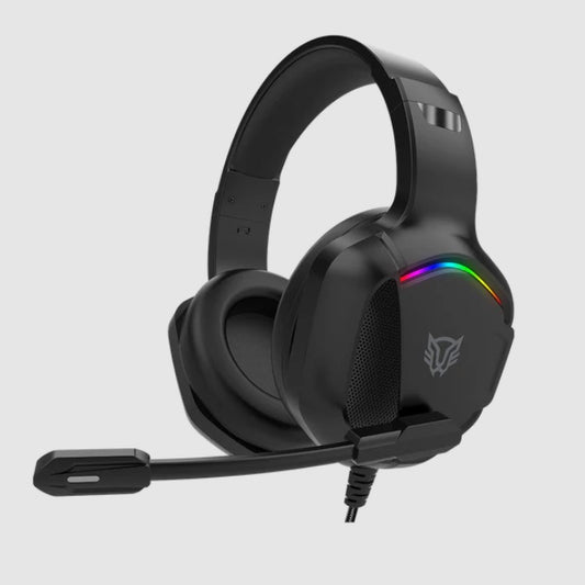 Audifonos Balam Rush Orphix II HS699 Azender Negro alámbricos Over Ear Microfono Fijo Compatible con PC Dispositivos móviles Consolas RGB Jack 3.5mm USB