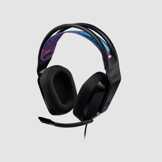 Audifono Diadema Logitech G335 verde con microfono alambrico