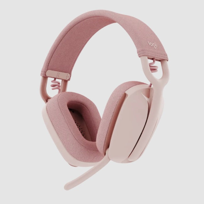 Diadema Logitech Zone Vibe 100 bluetooth Rosa con microfono