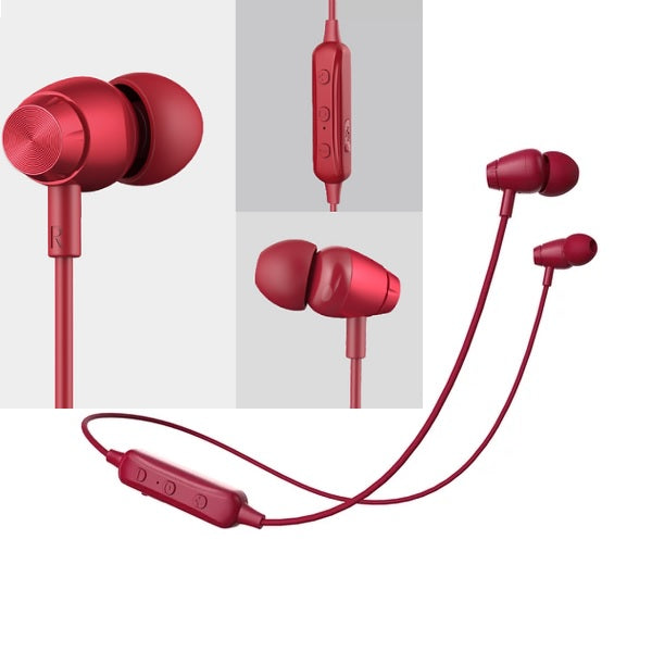 Audífonos Naceb Intraauriculares Inalámbricos con Micrófono Bluetooth Rojo