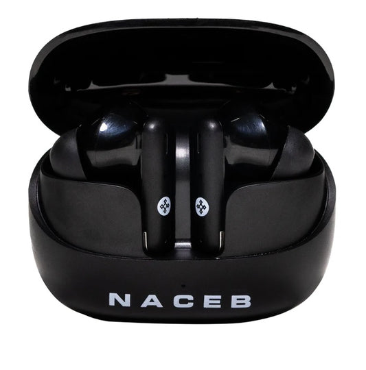 Audifonos Naceb Intrauriculares con Micrófono modelo NA-0322 Inalámbrico Bluetooth Cancelación de Ruido color Negro