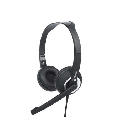 AUDIFONOS DIADEMA NEXTEP ALAMBRICO CON MICROFONO USB NEGRO NE-425