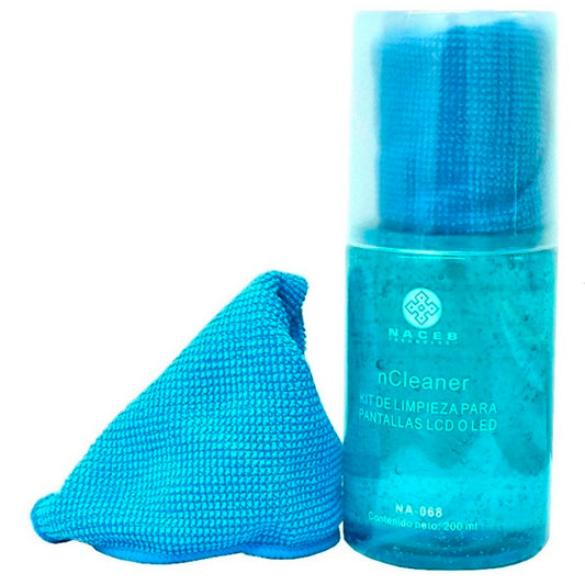 Limpiador de pantallas Naceb 200ml con paño