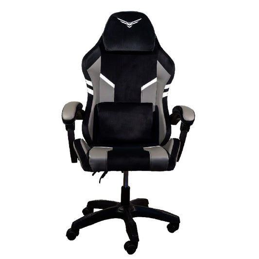 Silla gamer Naceb SteelFront con respaldo reclinable de 90° a 135° color Ngero con diseño Gris