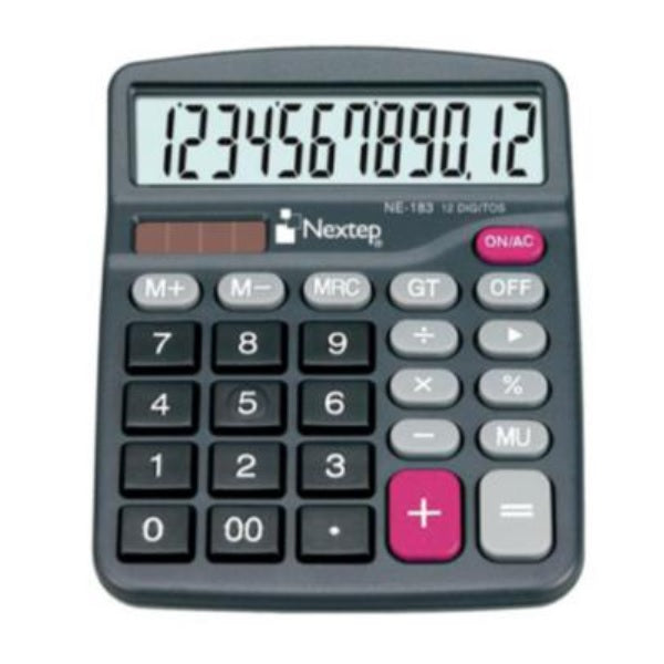 Calculadora Nextep 12 Digitos Semi Escritorio Bateria Solar