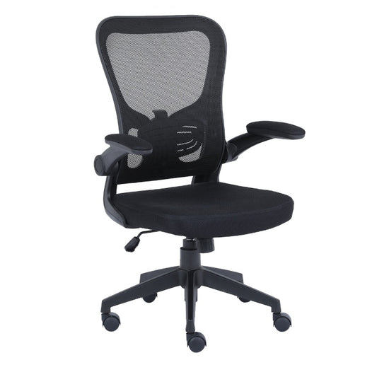Silla Ejecutiva Nextep NE-650A de altura y descanzabrazos ajustable con malla color Negro