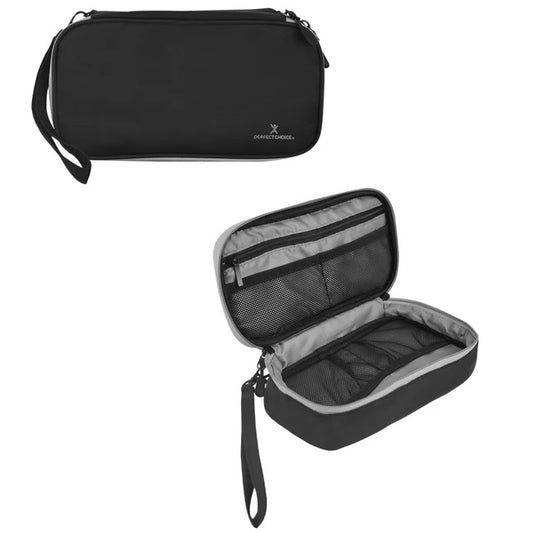Estuche Perfect Choice organizador de Accesorios Portátil y Compacto Norbag modelo PC-082736 color Negro con Gris