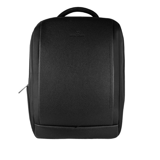 Mochila Perfect Choice ejecutiva para laptop 15.6 - 17 acabados tipo piel Elit modelo PC-084365 color Negro