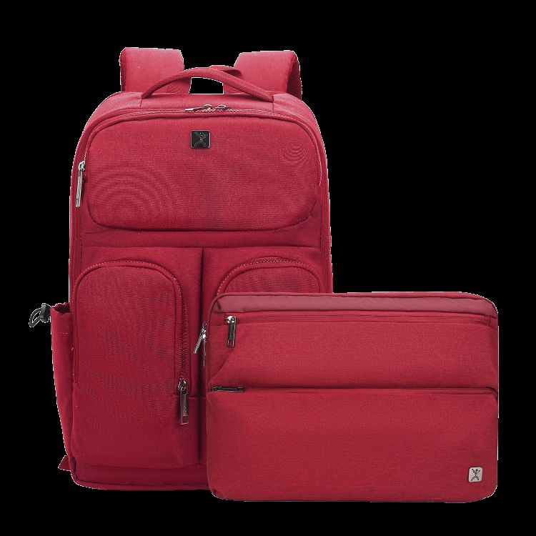 Mochila Perfect Choice Twinny Tinto para laptop con funda PC-911173