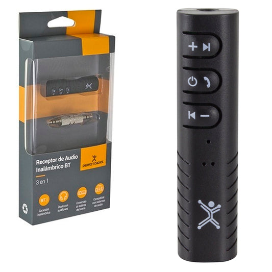 Receptor de audio Perfect Choice bluetooth 3 en 1 modelo PC-217275 color Negro