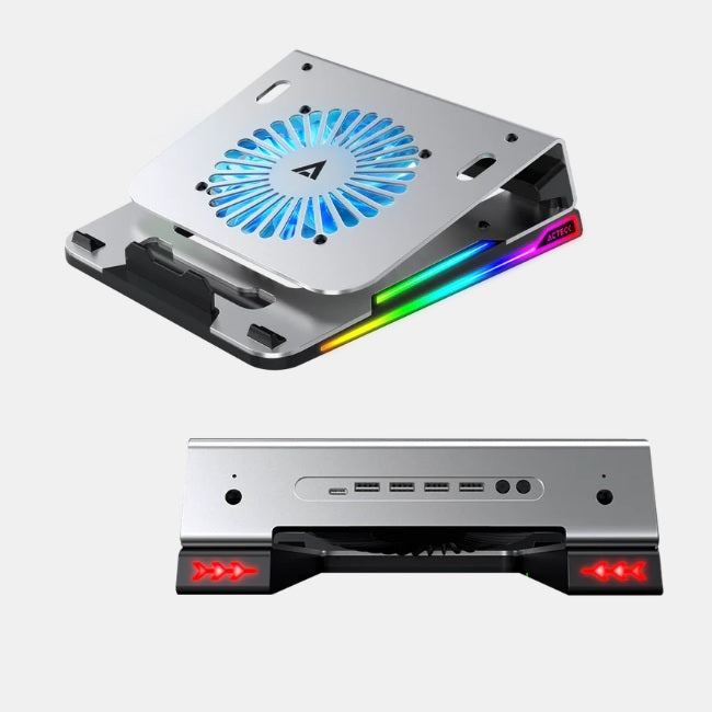 Base Enfriadora para Laptop 16 Froost EX BE650 4xUSB RGB posicion ajustable de aluminio