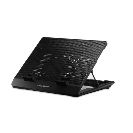 Base Enfriadora Cooler Master Notepal Negro 1400 RPM 1xMiniUSB 2xUSB 2.0 Compatible con Laptops de 15.6 Dimensiones 340x290.2x46.18