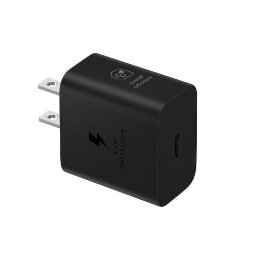 Adaptador de corriente Samsung EP-T2510NWEGMX 25W USB tipo C 120 V AC 230 V AC Entrada - 5 V DC/3A 9 V DC salida / negro