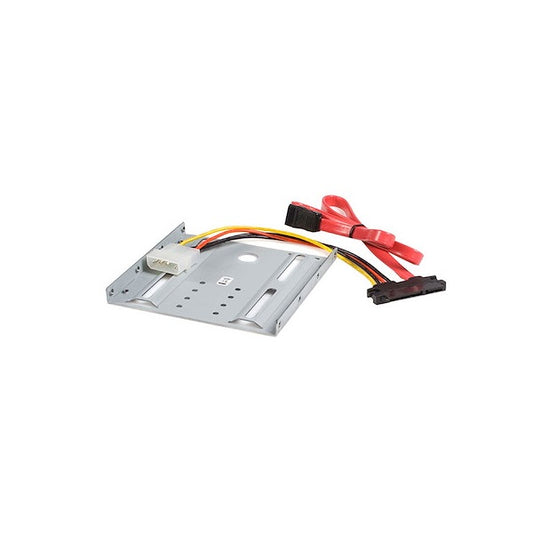 Adaptador de Montaje Startech Adaptador para Disco Duro/ssd SATA de 2.5 pulgadas en bahia de 3.5 Soporte de metal Incluye cables SATA/MOLEX Modelo BRACKET25SAT
