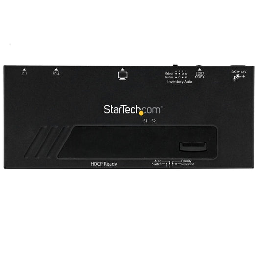Switch HDMI Startech de 2 Puertos con Switch Automatico y Prioritario 1080p Modelo VS221HDQ