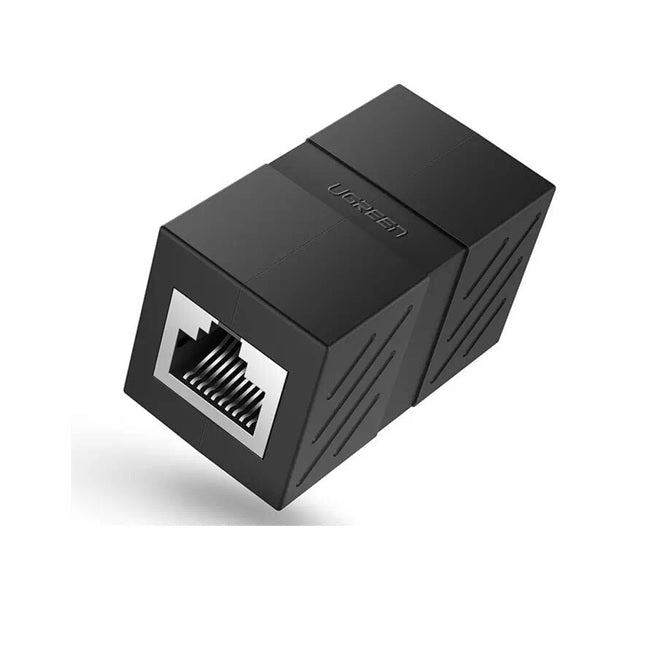 Acoplador Ugrren Extensor de Cable Ethernet RJ45 a RJ45) 1000Mbps Compatibilidad con Cat7 Cat6A Cat6 Cat5e Compatible con POE Ignífugo ABS