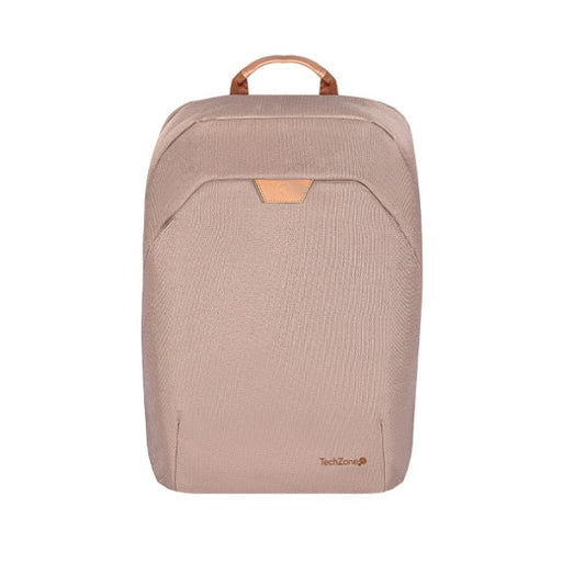 Mochila Techzone Eco Hero color Camel para portatil 15.6