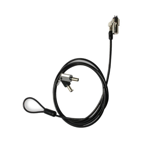 Candado Techzone Ultrathin para Laptop en Color Acero inoxidable c/ Vinil Cabezal Tipo V-Bar Largo 1.8m