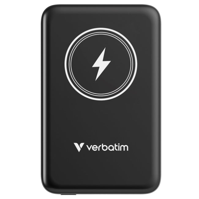 Cargador magnetico Verbatim inalambrico de 10000 MAH color Negro