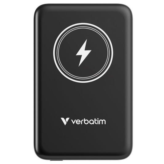 Cargador magnetico Verbatim inalambrico de 10000 MAH color Negro
