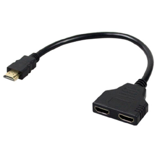Video Splitter BRobotix HDMI 2 dispositivos a 1 PC color Negro