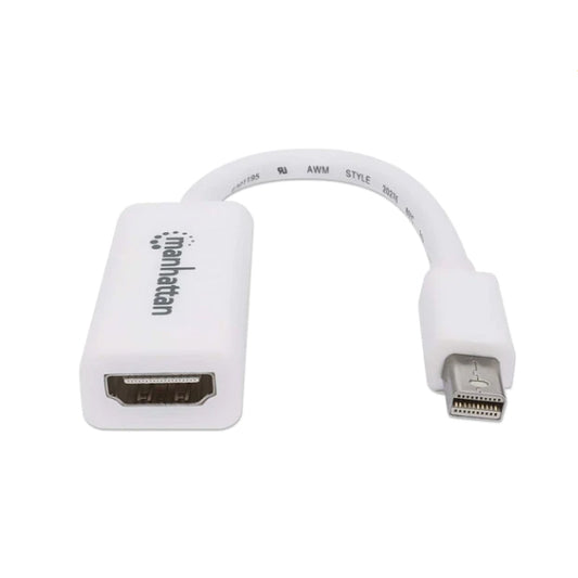 Adaptador Manhattan Mini DisplayPort a HDMI Blanco