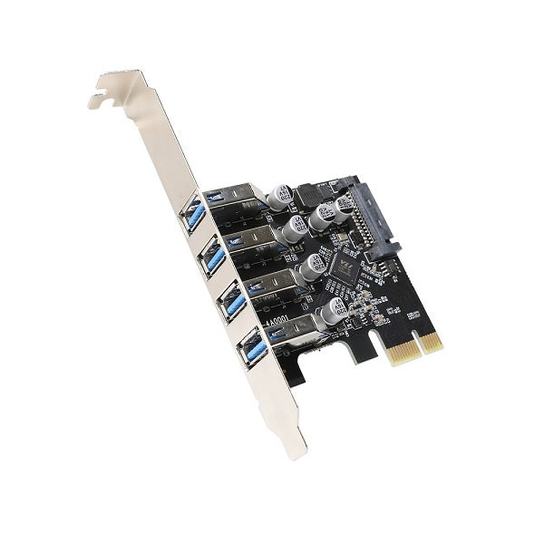 Tarjeta PCI Express X-Media XM-PEX-U304 con 4 puertos USB 3.0 transferencia de hasta 5Gbps por puerto Chipset VIA VL805