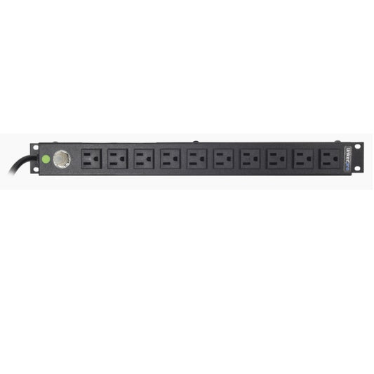 Multicontactos LinkedPRO by epcom Horizontal HTCM-1U-10C (PDU) de 10 Contactos NEMA 5-15R Rack 19in 1UR Voltaje Entrada / Salida: 120Vca/15A