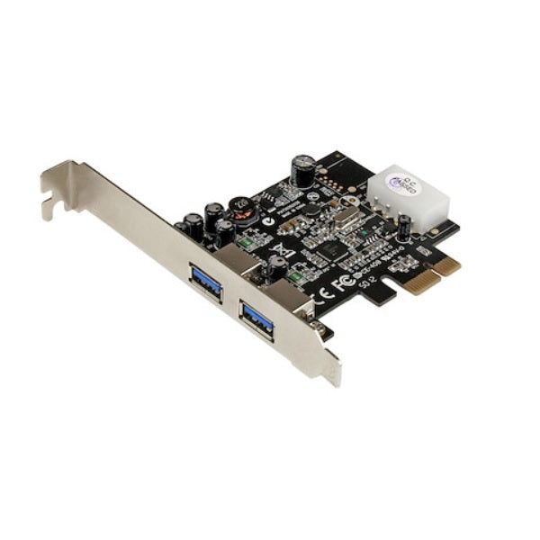 TARJETA CONTROLADORA STARTECH PCI EXPRESS PCI-E 2 PUERTOS USB 3.0 CON ALIMENTACION MOLEX Y UASP -2 TOTAL USB PORT(s) - 2 USB 3.0 PORT(s)
